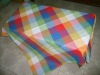 plaid 100% cotton table cloth