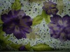 polyester satin flower print fabric