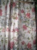 tradition style printed jacquard flower curtain fabric